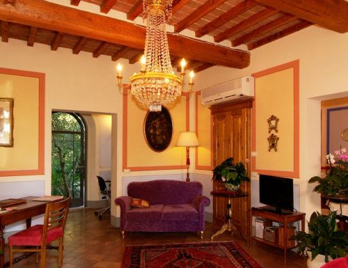 Reception del boutique hotel Il Rondò a Montepulciano