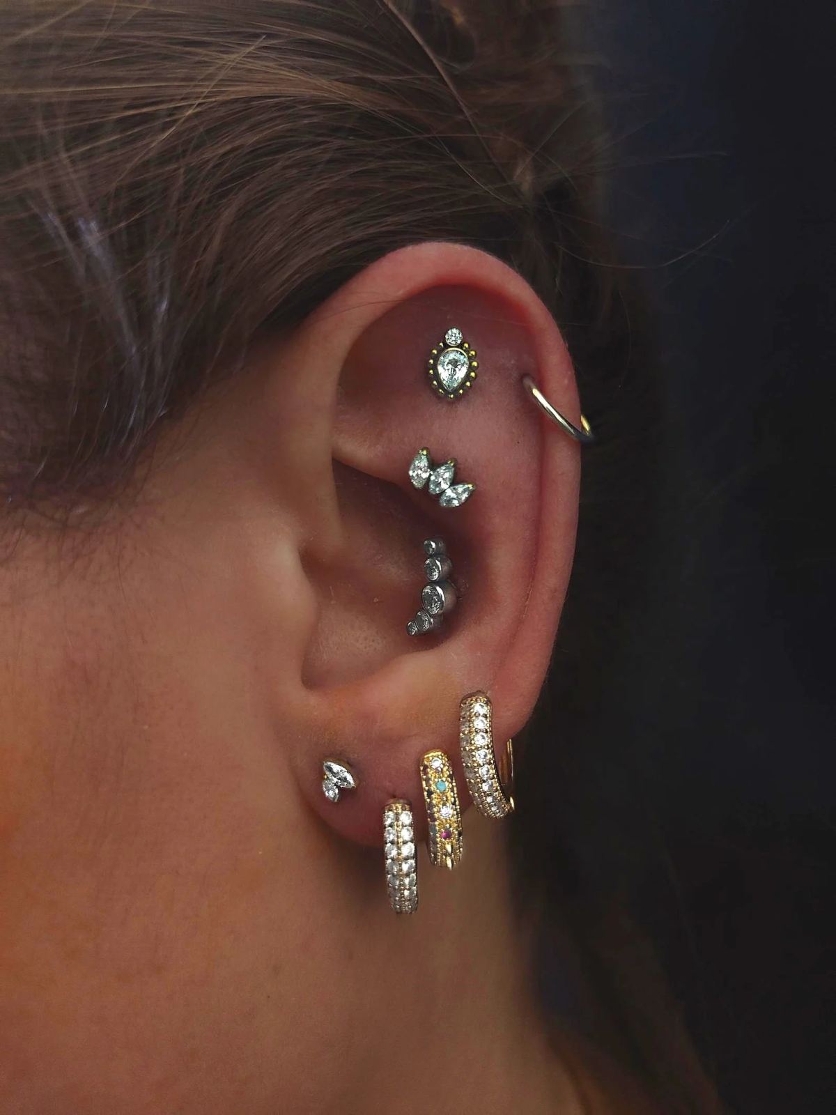 Esempio di lavoro di piercing realizzato nello studio TICH PIERCER