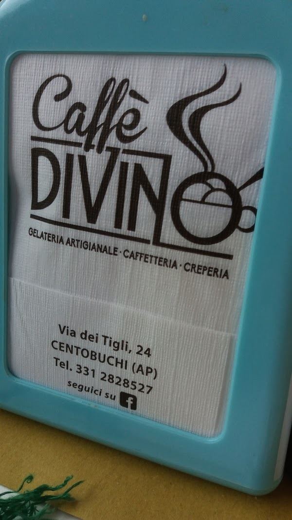Gelati artigianali di produzione propria del Caffè Divino