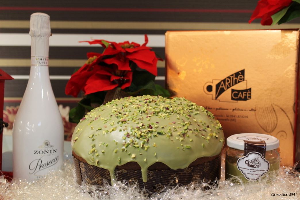 Panettone artigianale al pistacchio di Arthè Cafè