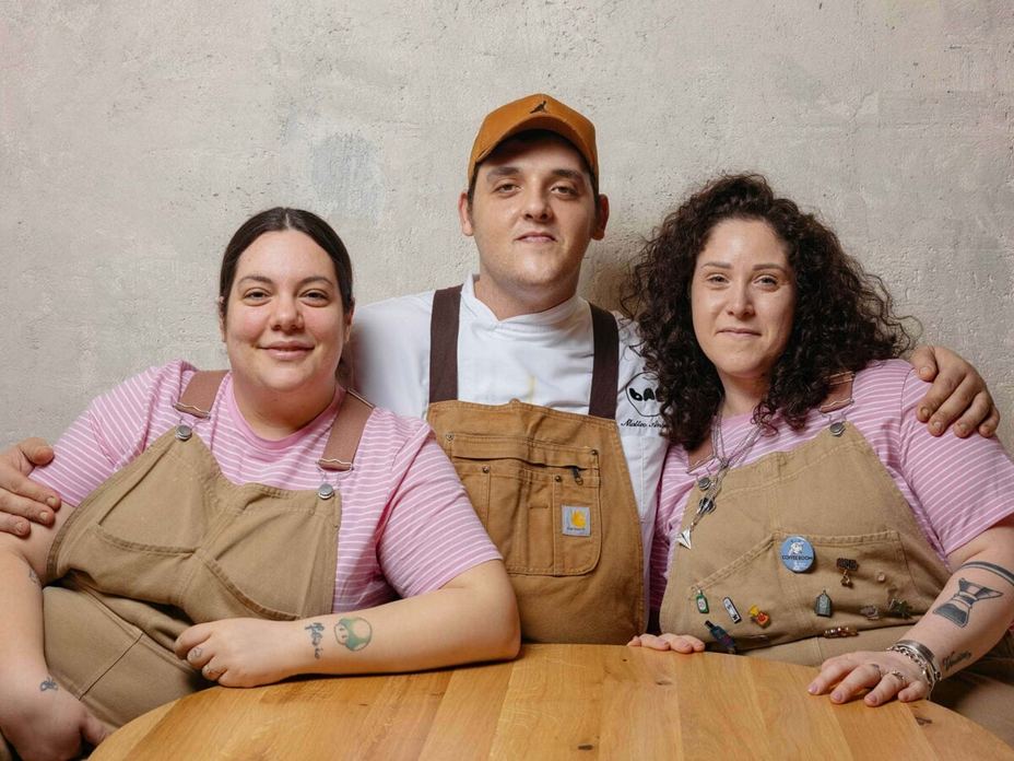 Team di BAP: Marianna Gallo, chef Matteo Anselmi e Giulia Mauceri