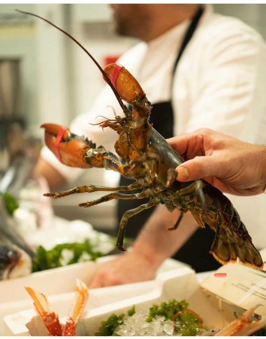 Piatti di pesce dell'osteria Re Ngiuluz a Napoli