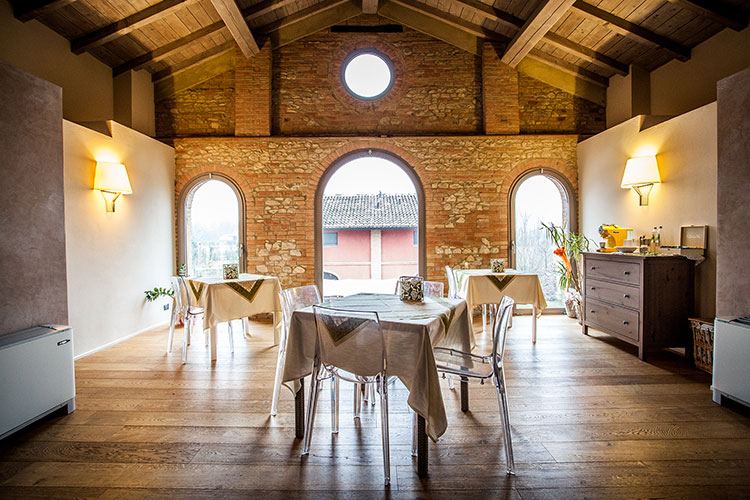 Una delle sale dell'Agriturismo La Rondanina