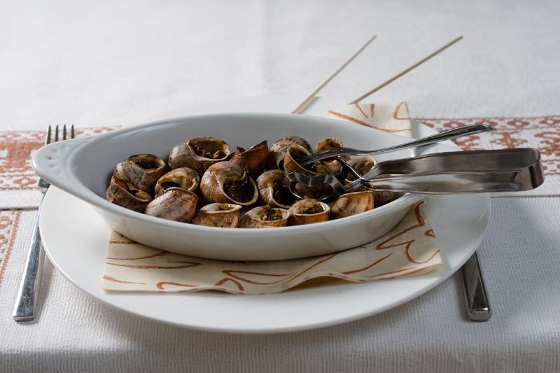 Degustazione di specialità al Ristorante La Lumaca D'Oro