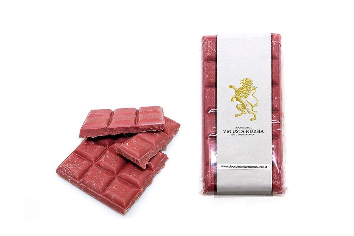 Tavoletta cioccolato Ruby e farro soffiato Vetusta Nursia