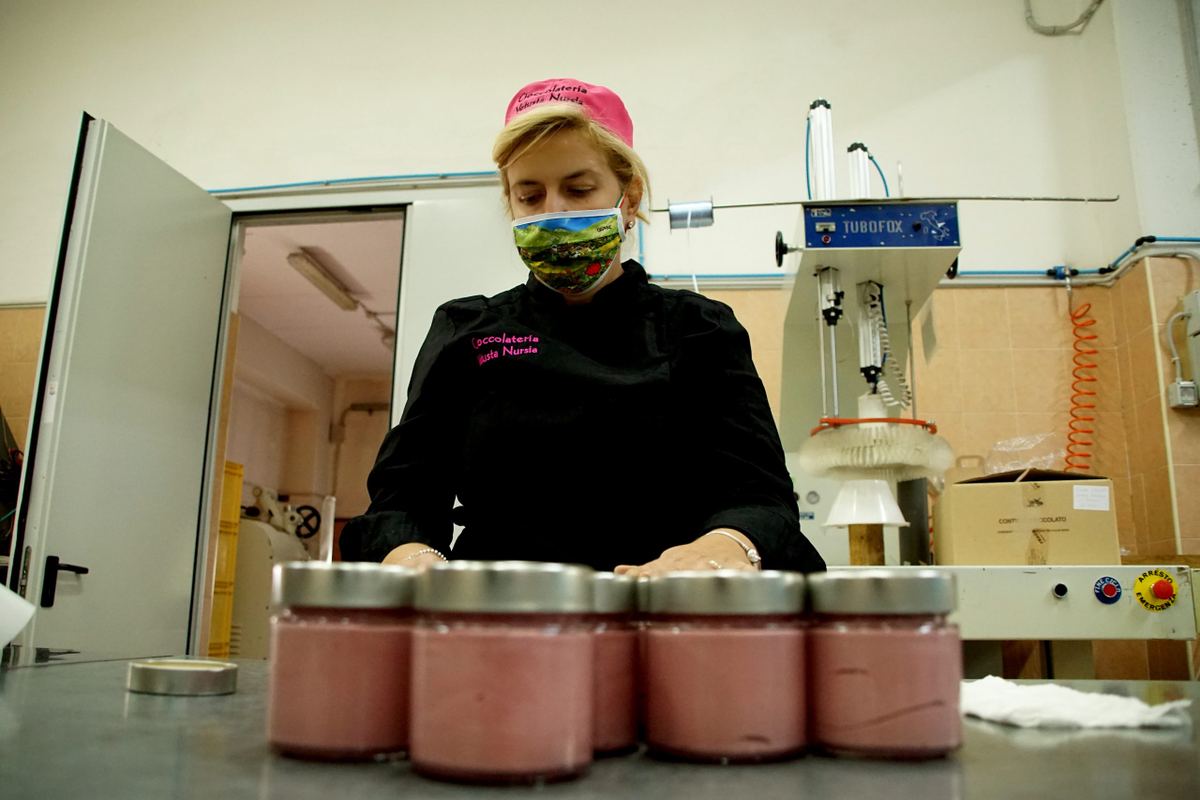 Prodotti artigianali della Cioccolateria Vetusta Nursia