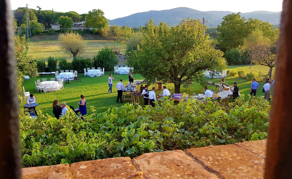 Ambienti affrescati dell'Agriturismo Abbazia Sette Frati