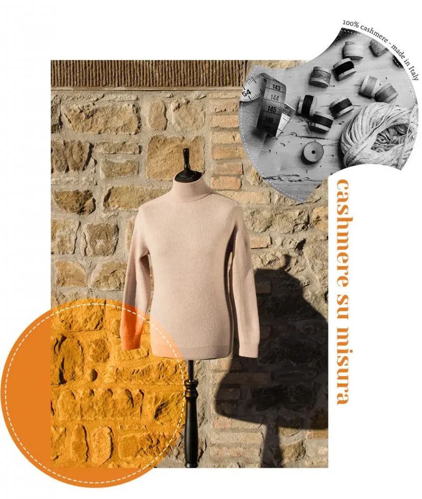 Capo in cashmere su misura