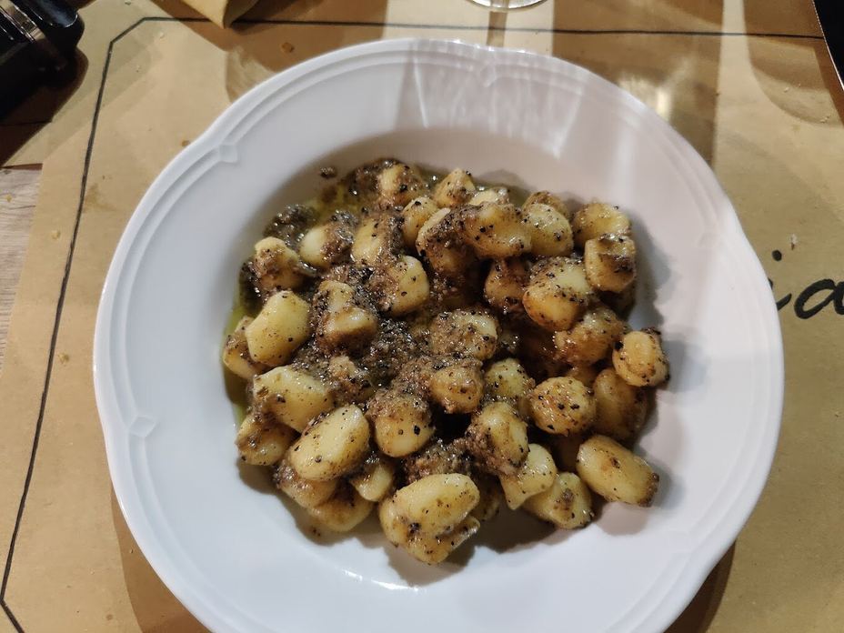 Gnocchi al tartufo della Trattoria Bar La Fojateria