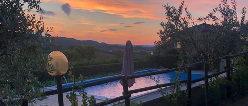 Spazi esterni dell'Agriturismo San Lorenzo