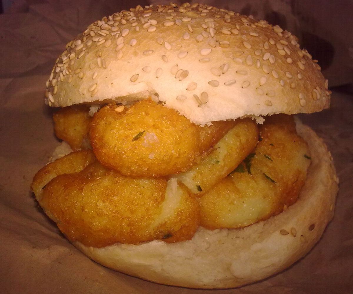 Panino con crocchè di patate di Nino U' Ballerino