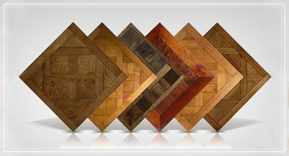 Dettaglio parquet artistico collezione Antica Roma di Stemau Srl