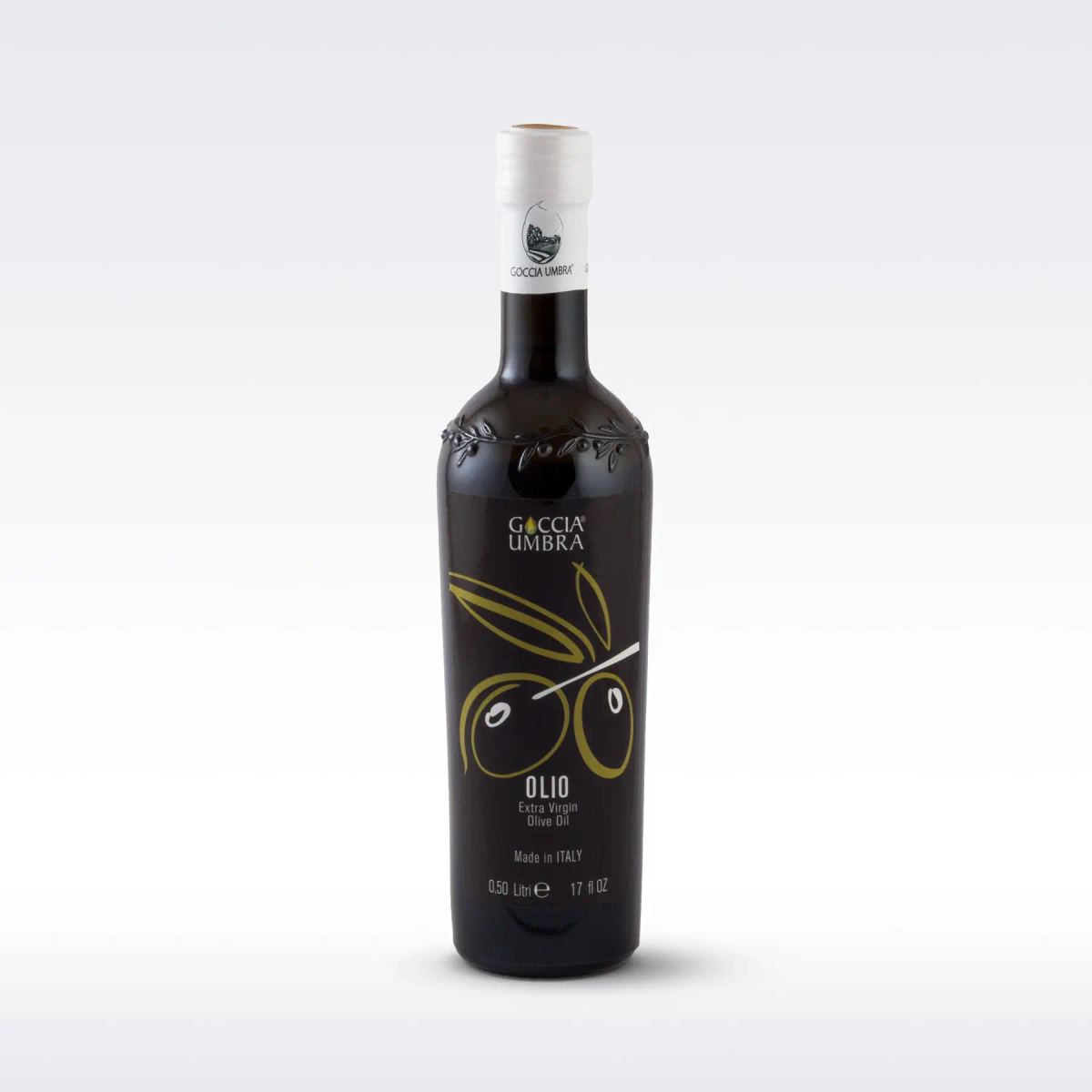 Bottiglia da 500ml di olio extravergine di oliva Goccia Umbra