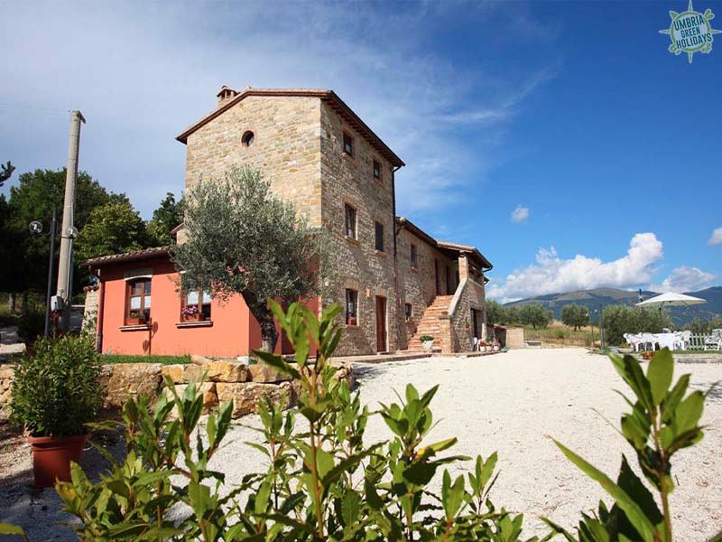 Entrée de l'Agriturismo il Casalino à Gualdo Tadino
