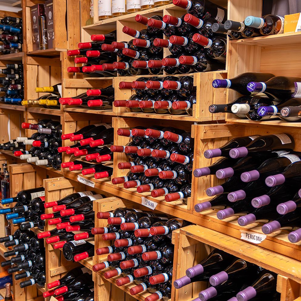 Selezione di vini italiani alla Trattoria Buoni Amici
