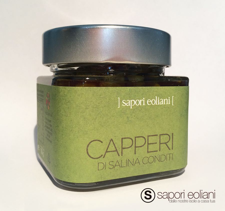 Capperi di Salina conditi prodotti da Sapori Eoliani