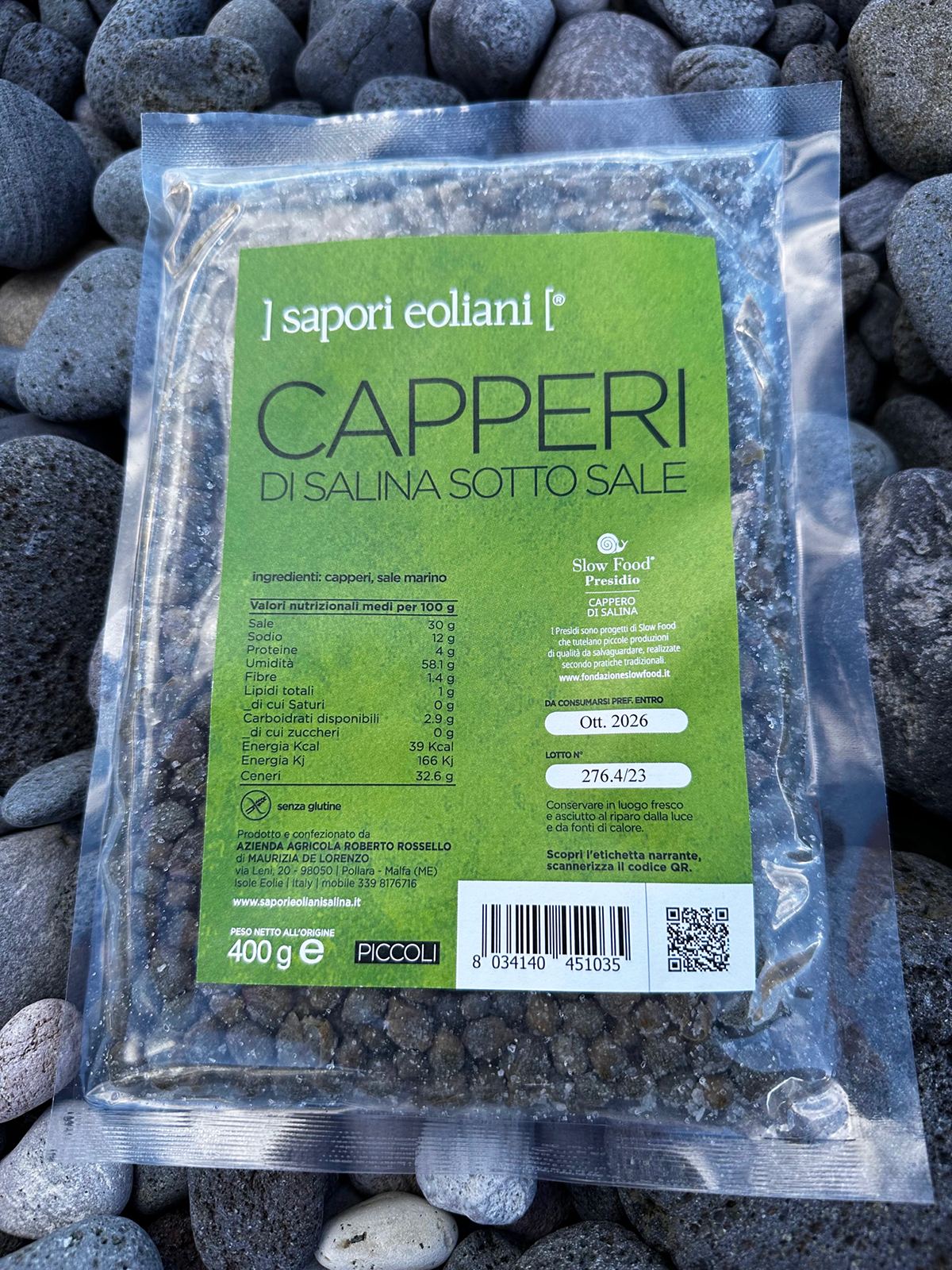 Capperi al sale di Salina prodotti da Sapori Eoliani