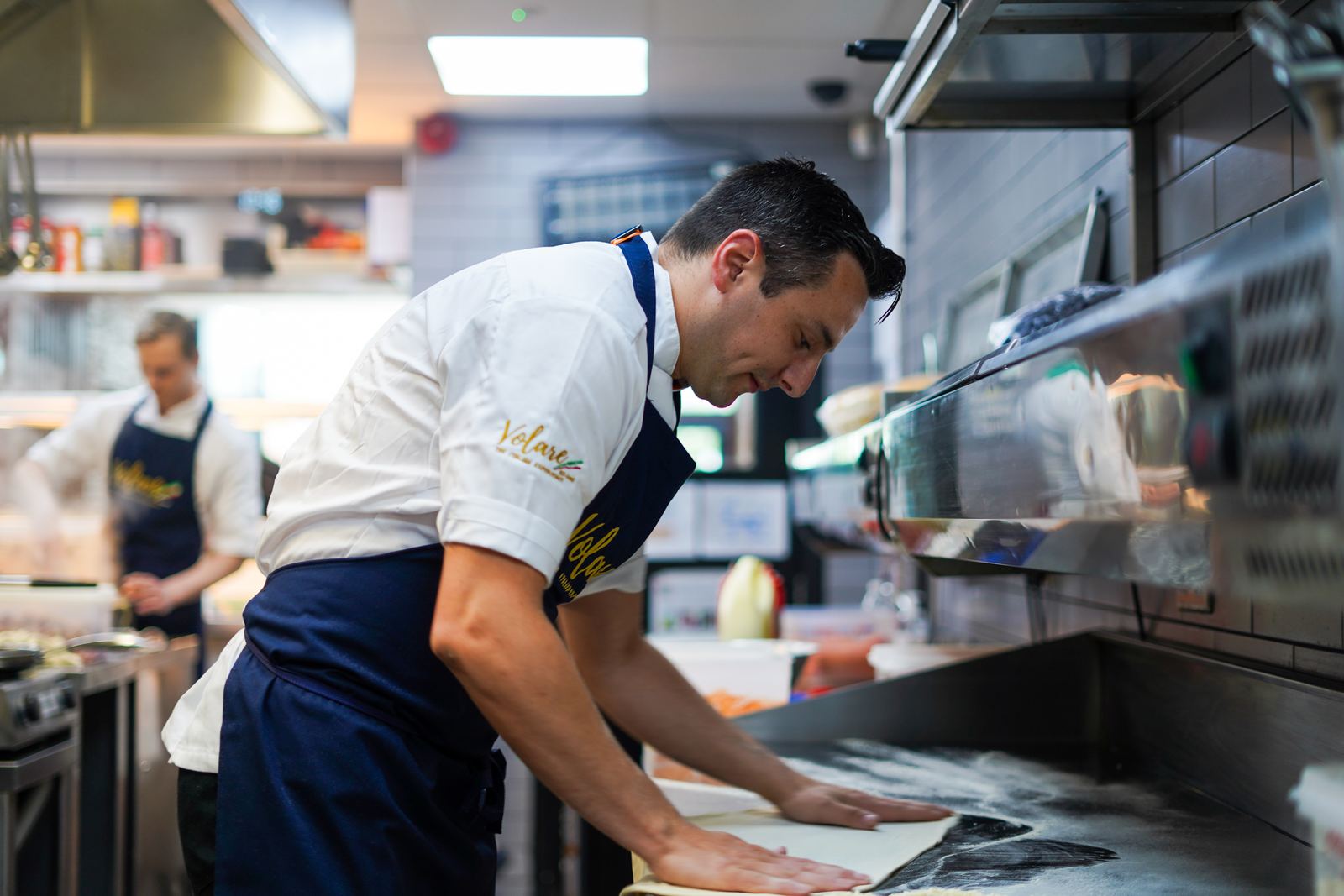 Interni del ristorante Volare