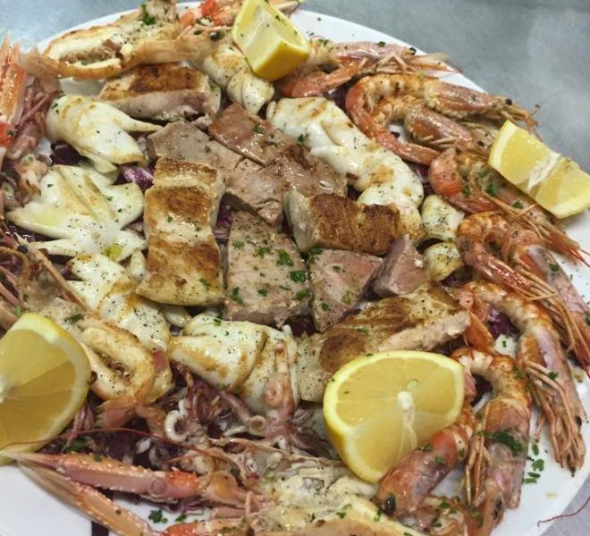 Grigliata mista di pesce al Ristorante Portus
