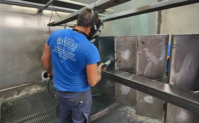 Officina Barbera 1° in Sicilia per Verniciatura a Polvere