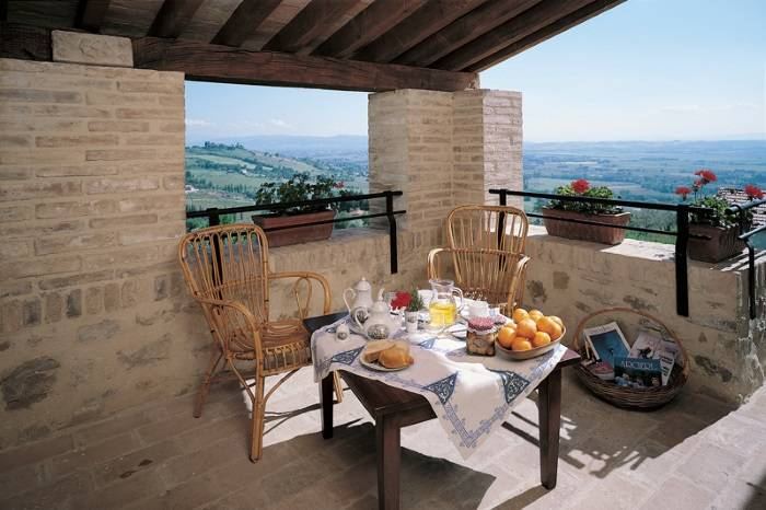 Interni di un appartamento dell'Agriturismo Le Colombe