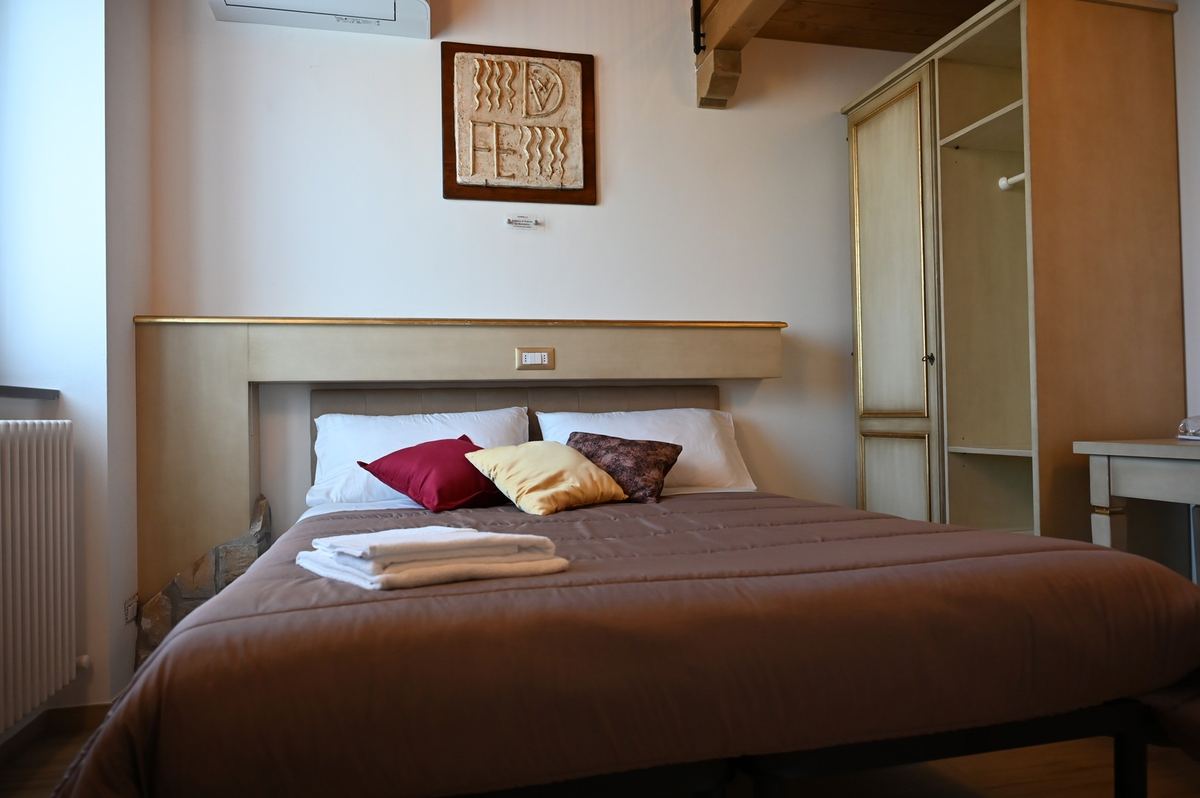 Camera ampia con soppalco dell'Agriturismo A Casa Mia Gubbio