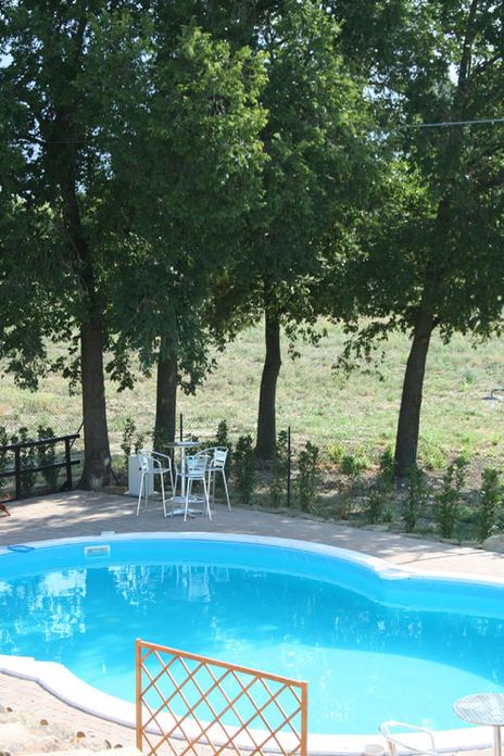 Piscina con area ristoro di Hazienda Ristorante Cafe'